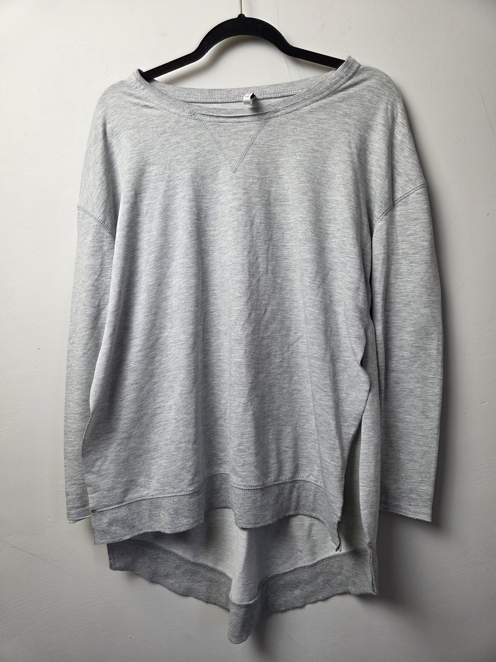 Z Supply Light Heather Gray Oversized Pullover Sweatshirt